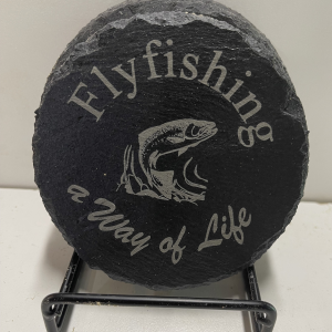 Trout Fishing Engraved Coaster